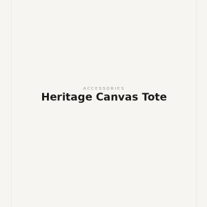 Heritage Canvas Tote placeholder product photo