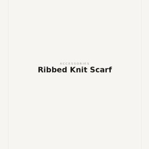 Ribbed Knit Scarf placeholder product photo